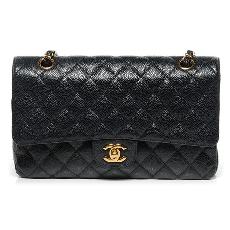 chanel caviar medium|CHANEL Caviar Quilted Medium Double Flap Black.